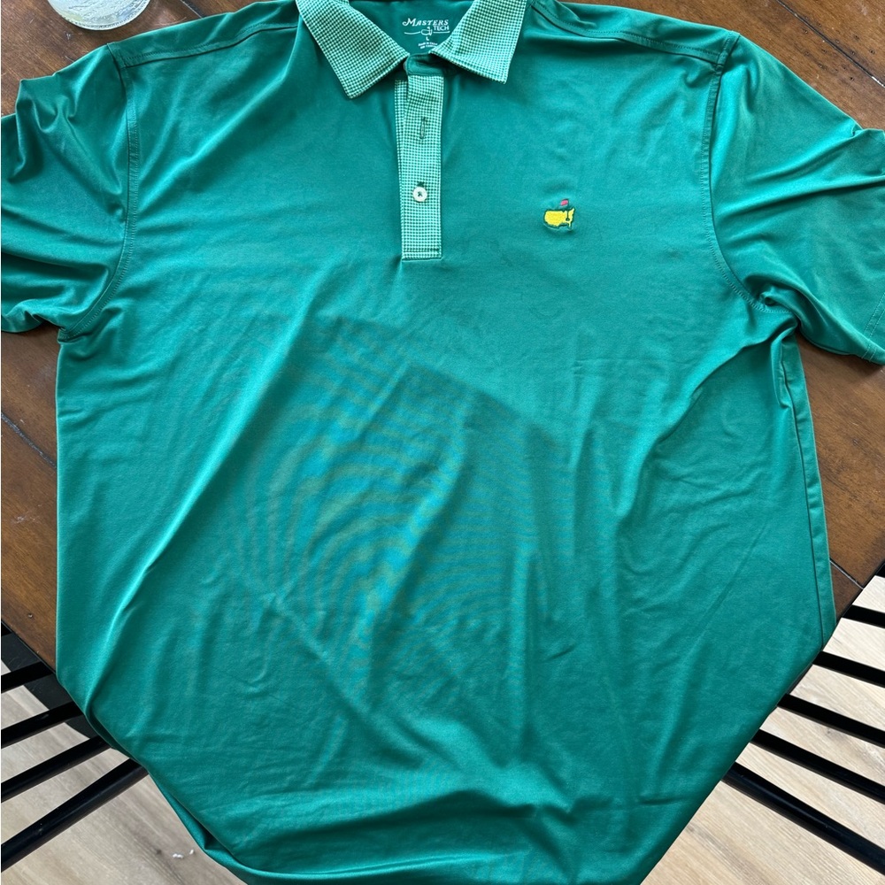 Masters Green Polo Shirt preformance material